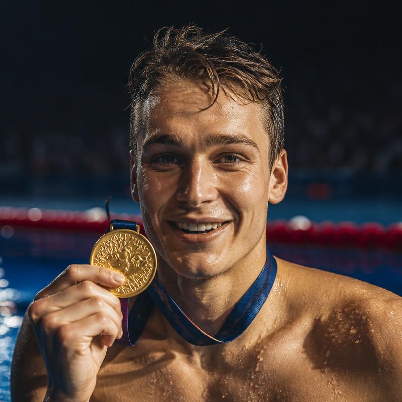 Kto zdobył złoty medal w pływaniu?